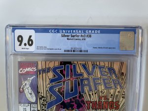 Silver Surfer #v3 #38 CGC 9.6 1990 - Thanos (1990)