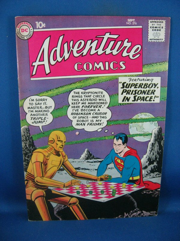 ADVENTURE COMICS 276 F VF SUPERBOY ROBINSON CRUSOE STORY ROBOT CVR 1960