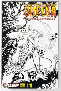 SHEENA QUEEN of the JUNGLE 1, NM-, Sketch Variant limited, more indies in store