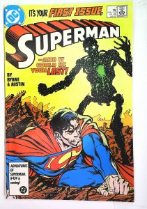 Superman (1987 series)  #1, VF+ (Actual scan)