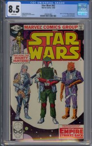 STAR WARS #42 CGC 8.5 BOBA FETT EMPIRE STRIKES BACK WHITE PAGES 3004