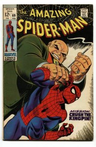 Amazing Spider-Man #69 1969- Romita cover Kingpin FN+