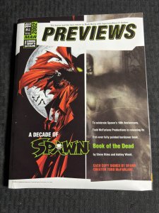 2002 March PREVIEWS Comics Catalog Magazine FVF 7.0 Decade of Spawn / Fables
