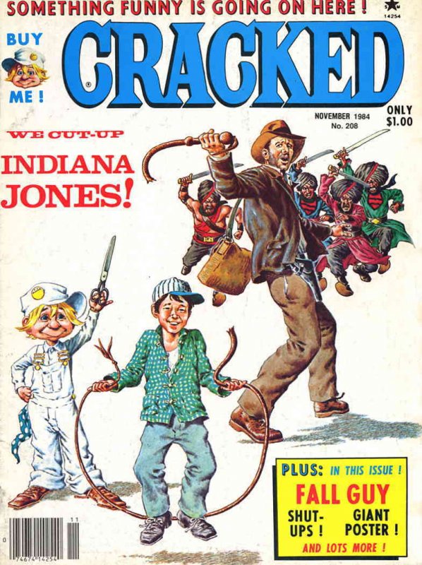 Cracked #208 VG ; Globe | low grade comic Indiana Jones