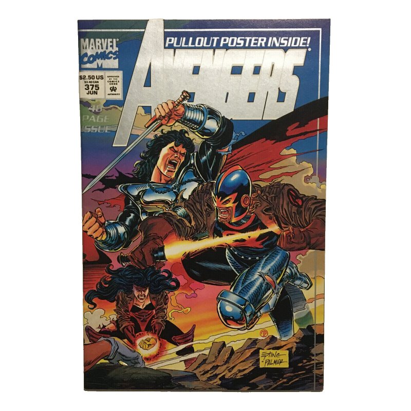 Avengers #374 #375 Set Lot Includes Spider-Man Venom Trading Cards Insert 1994