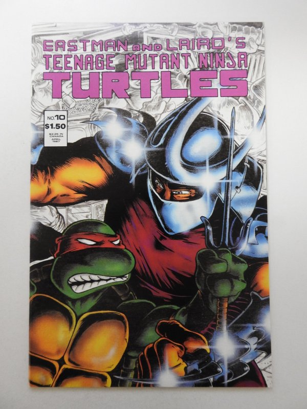 Teenage Mutant Ninja Turtles #10 (1987) Signed Eastman/Laird++ NM- Condition!