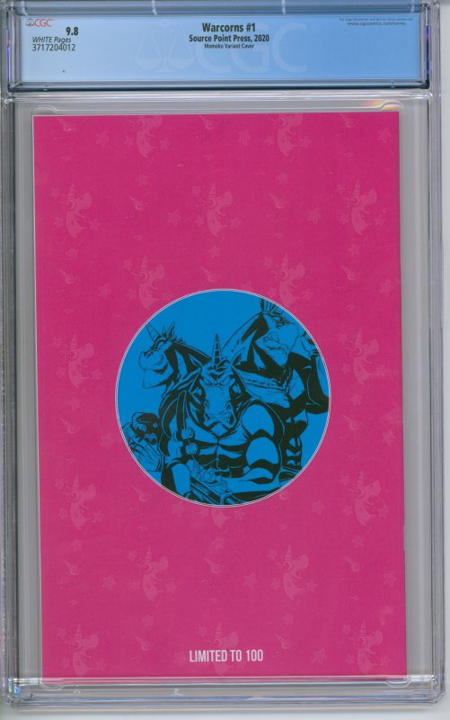 Warcorns #1 CGC 9.8 Momoko Virgin Variant Cover Limited To 100