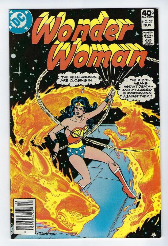 Wonder Woman #261 (1979) Giordano Cover Hellhounds Close In Newsstand VF