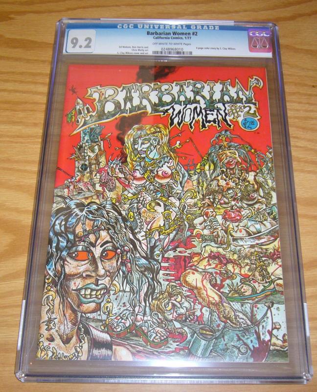 Barbarian Women #2 CGC 9.2 high grade underground comix - s. clay wilson 1977 