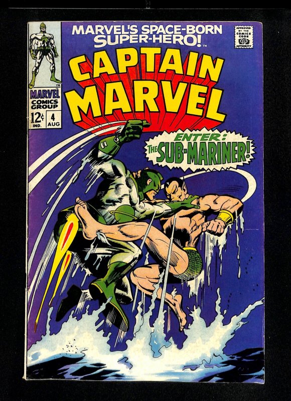 Captain Marvel (1968) #4 Sub-Mariner!