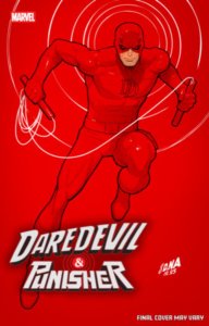 DAREDEVIL/PUNISHER: THE DEVIL'S TRIGGER #4?NAKAYAMA 1:50 COLOR BLOCK RED VIRGIN