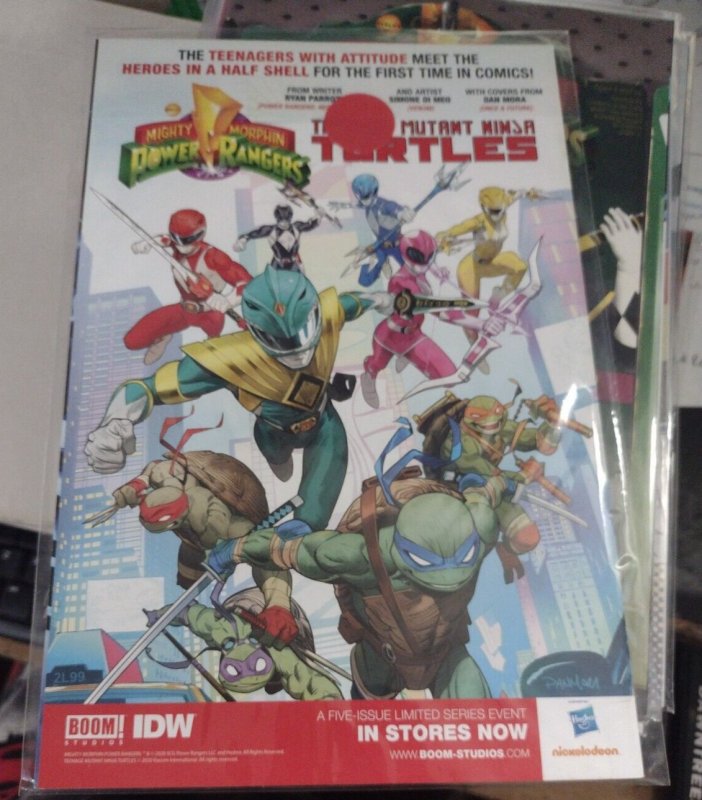 POWER RANGERS # 1 2020  boom omega rangers scalera cover