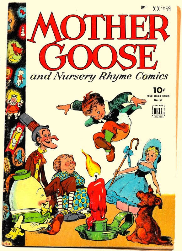 MOTHER GOOSE and Nursery Rhyme Comics (Dec1944) Four Color #59 VG/FN .All Kelly!