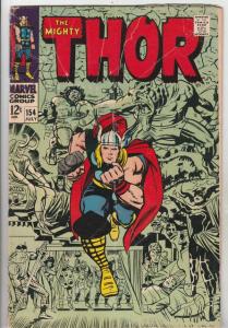 Thor, the Mighty #154 (Jul-68) VG- Affordable-Grade Thor
