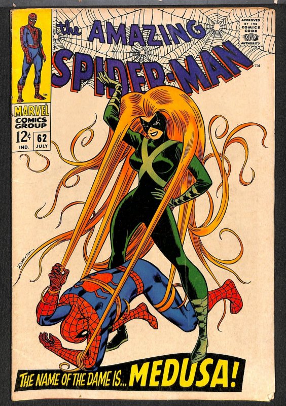 Amazing Spider-Man #62 VG/FN 5.0 Medusa! Marvel Comics Spiderman