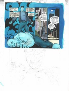 JSA #5 p.22 Color Guide Art - James Rice kills Todd - 1999 by John Kalisz