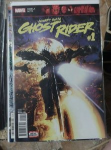 johnny blaze ghost rider # 1 2018marvel  damnation crain  variant cover mephisto