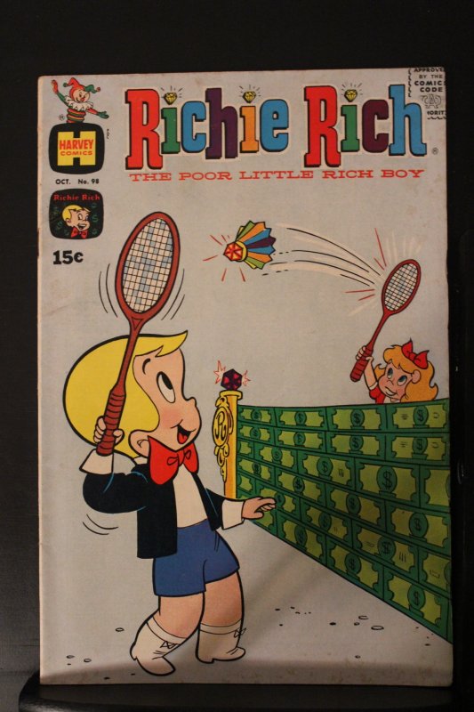 Richie Rich #98 (1970) High-Grade VF/NM Badmiton Game Wythville CERT Wow!