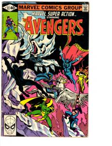 3 Marvel Super Action Comic Books # 18 22 25 Avengers Hulk Vision Hawkeye BH7