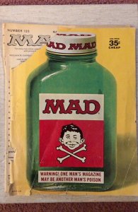 MAD #125 (1969)reader.. front Cover detached  and torn page