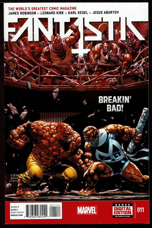 Fantastic Four #11 5th Series (Dec 2014, Marvel)  9.2 NM-