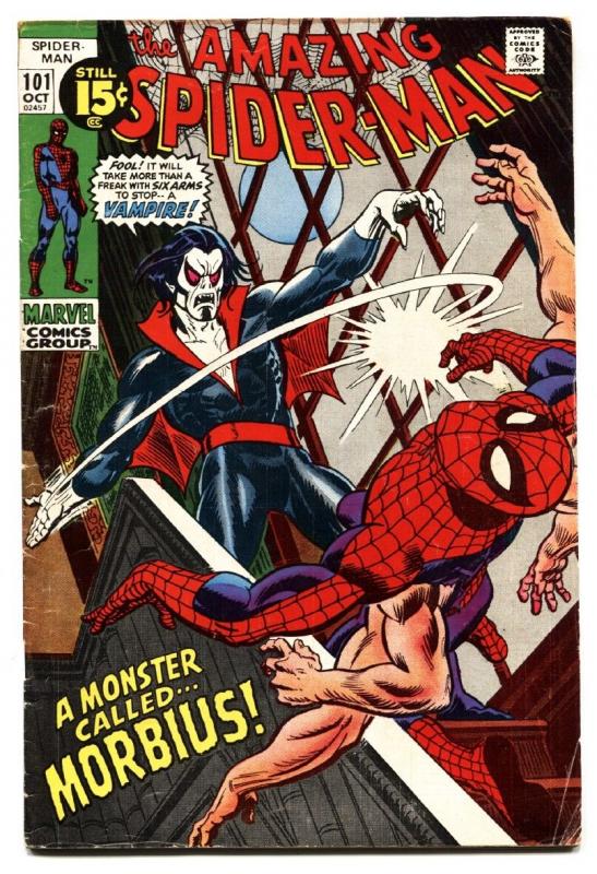 Amazing Spider-Man #101-comic book-1st Vampire Morbius Key Bronze Age comic