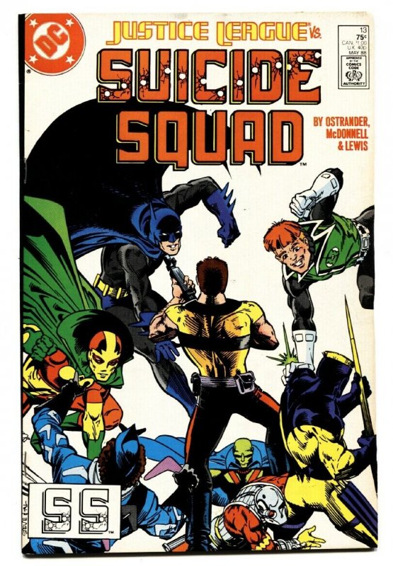 Suicide Squad #13 comic book -1988-JLA vs Suicide Squad-Deathstroke