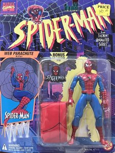 Spider-Man 1994 Web Parachute Action Figure NIB Toybiz