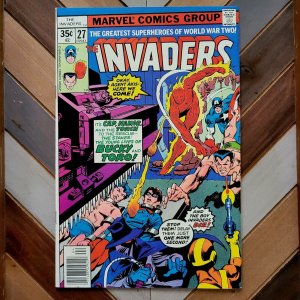 Invaders #27, 33, 35 (Marvel 1978) 1st HUMAN TOP + THOR, HITLER, Bucky, Toro