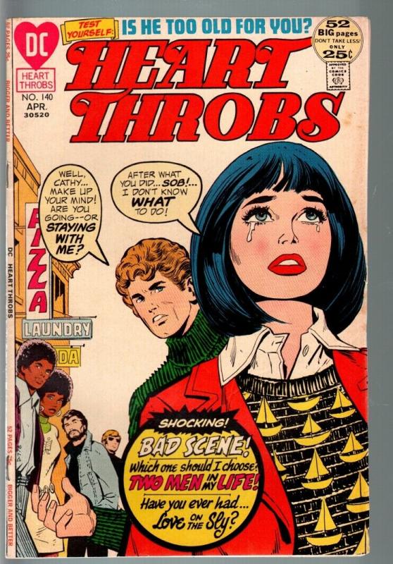 Heart Throbs 140 1972 Dc Romance Comic Bronze Age Fn Comic Books Bronze Age Dc Comics