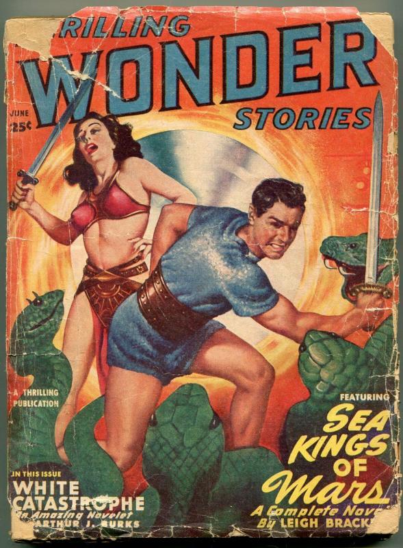 Thrilling Wonder Stories Pulp June 1949- john D MacDonald- Fredric Brown FAIR