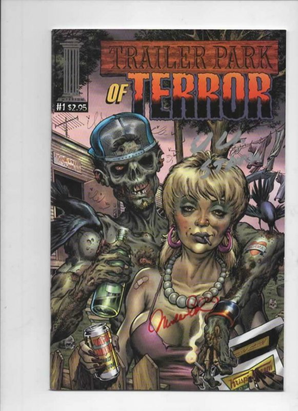 TRAILER PARK OF TERROR #1, NM-, Zombies, Signed Michelle Lee Ed Corbin 2003