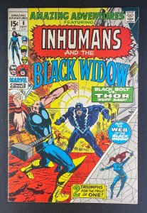 Amazing Adventures (1970) #8 VF- (7.5) Neal Adams Cover Thor Black Widow