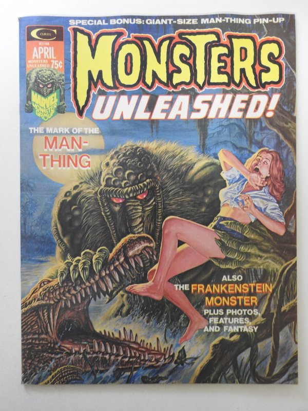 Monsters Unleashed! #5 (1974) Mark of The Man-Thing!  Beautiful Fine- Cond!!