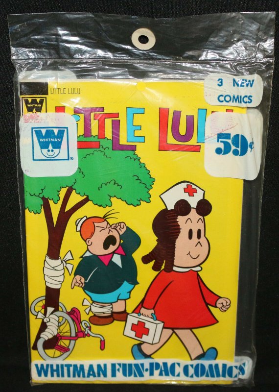 Little Lulu, Bugs Bunny 3pc Comic Book Pre-Pack by Whitman (Sealed)