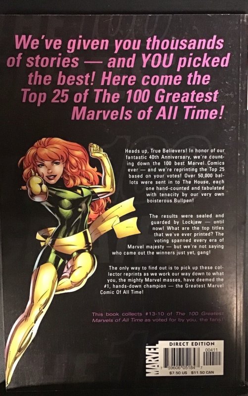 The 100 Greatest Marvels Of All Time Vol 1 No 4 #13-10  TPB Marvel Comics 2001