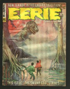 Eerie #5 1966- Frank Frazetta dinosaur cover-Stories by Angelo Torres-Gene Co...