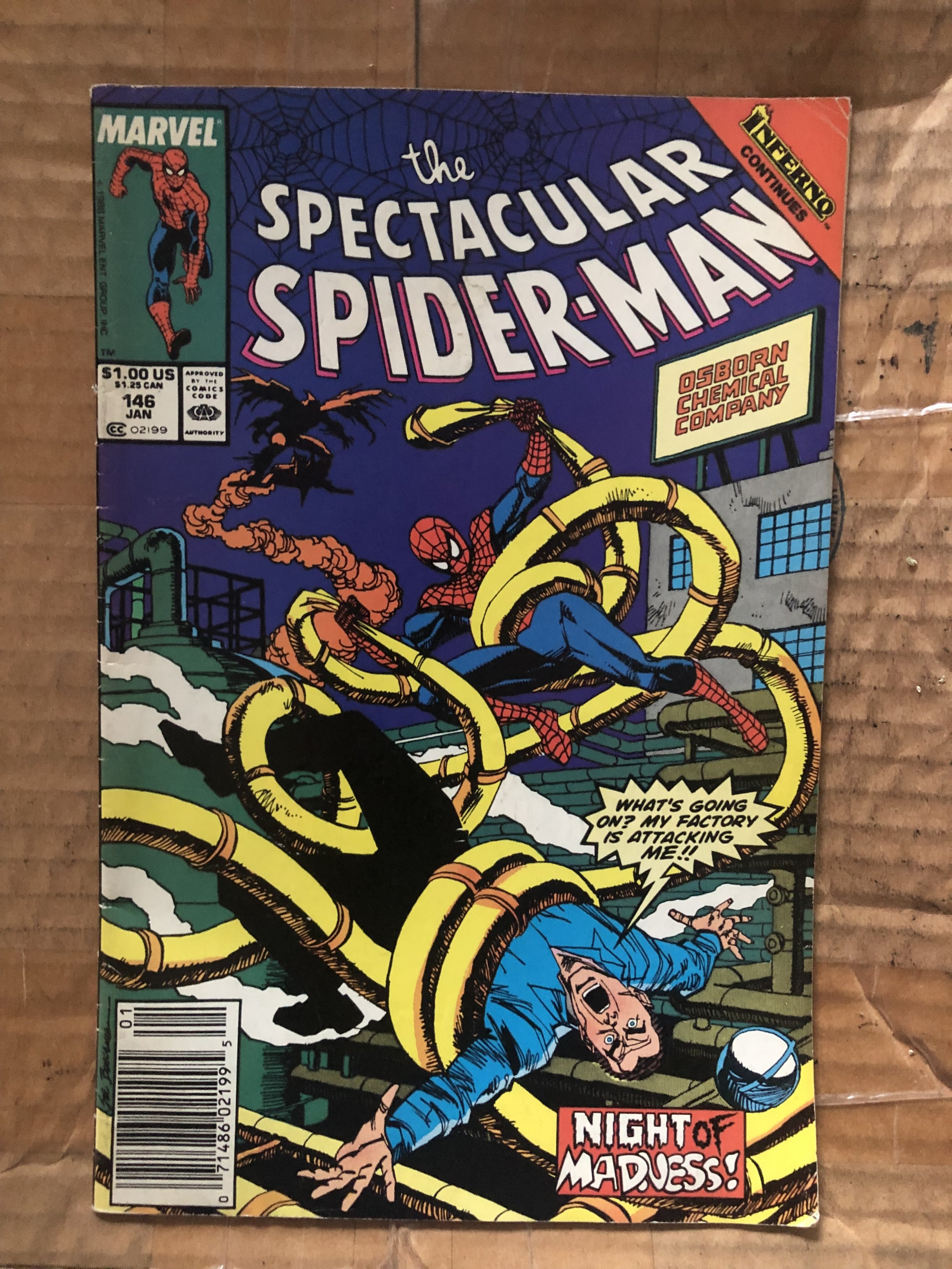 The Spectacular Spider-Man #146 Newsstand Edition (1989) | Comic Books ...