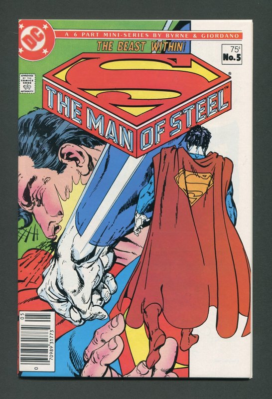 Man of Steel #5 /  9.2 NM-  - 9.4 NM  Newsstand  December 1986