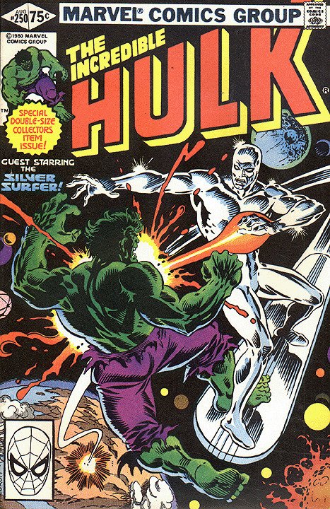 HULK  (1962 Series) (#1-6, #102-474, #600-635)(INCREDIBLE)(MV) #250 Very Good