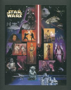 Star Wars US Postage Stamp Commemorative Sheet  2007