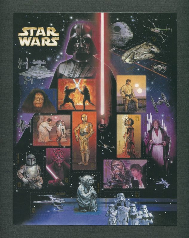 Star Wars US Postage Stamp Commemorative Sheet  2007