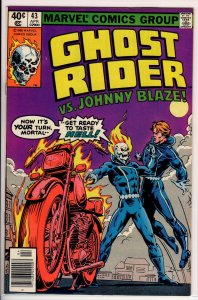 Ghost Rider #43 Newsstand Edition (1980) 8.5 VF+