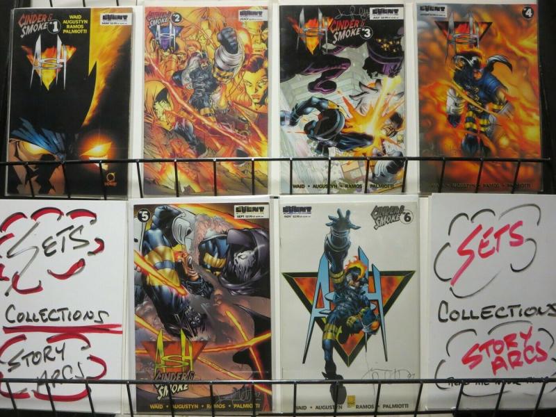 ASH CINDER & SMOKE (1997 EVENT) 1,2-6 SIGNED by PAMIOTT COMICS BOOK