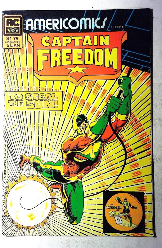 Americomics (Captain Freedom) #5 (1983) AC Comics 1st Print Comic Book