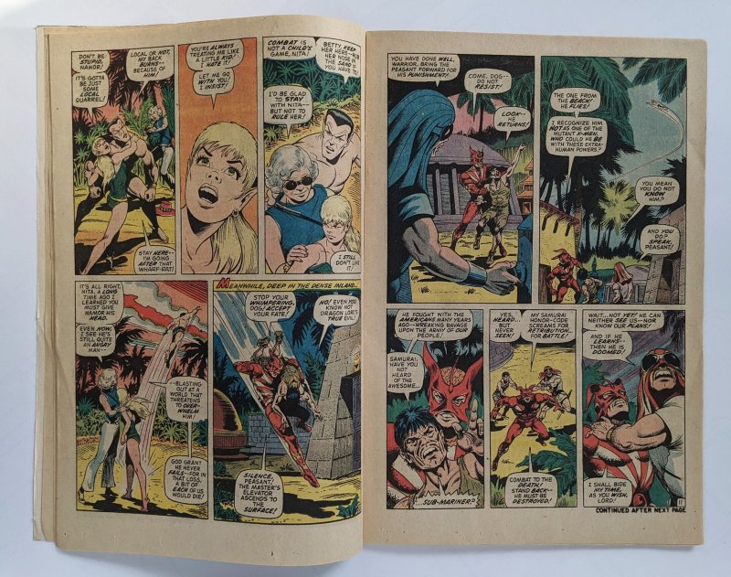 Sub-Mariner #52 (1972)  VG+  Everett story