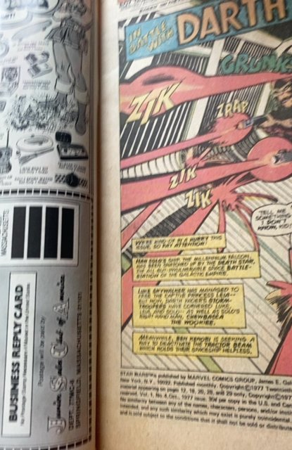 Star Wars #4 (1977) mid grade copy