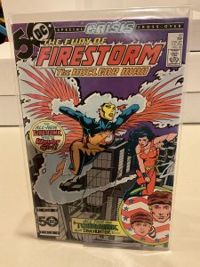 Fury of Firestorm #42  1985  9.0 (our highest grade) Crisis Crossover! Firehawk!