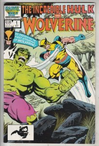 Incredible Hulk  Wolverine #1 (Oct-86) NM- High-Grade Hulk, Wolverine