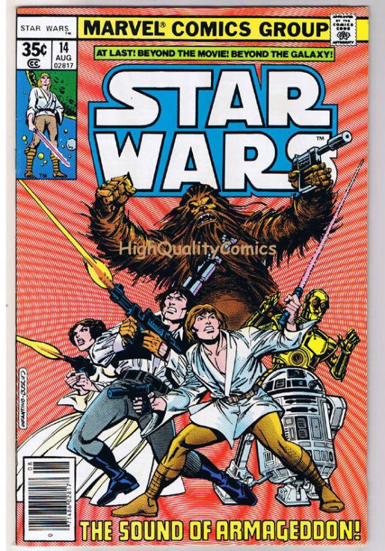 STAR WARS #14, VF+, Luke Skywalker, Darth Vader, 1977, more SW in store